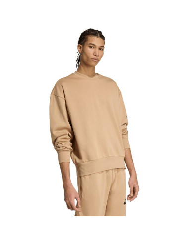 Bluza męska adidas essentials loose fit 3 bar logo beżowa jx5668