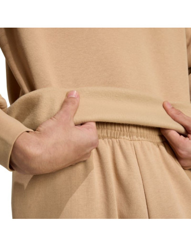 Bluza męska adidas essentials loose fit 3 bar logo beżowa jx5668