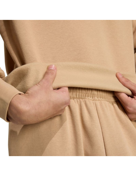 Bluza męska adidas essentials loose fit 3 bar logo beżowa jx5668