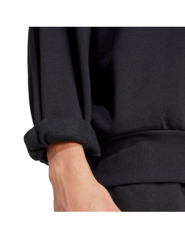 Bluza męska adidas essentials loose fit 3 bar logo czarna jf3542