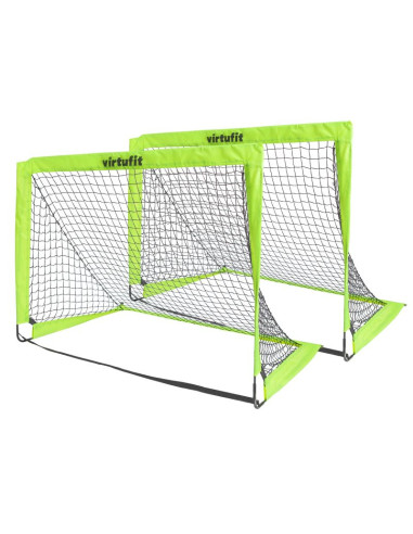 Virtufit zestaw składanych bramek do piłki nożnej - bramki do piłki nożnej - 120 x 90 cm