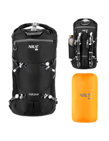 Nc1938 plecak turystyczny czarny kjolen 40l nils camp