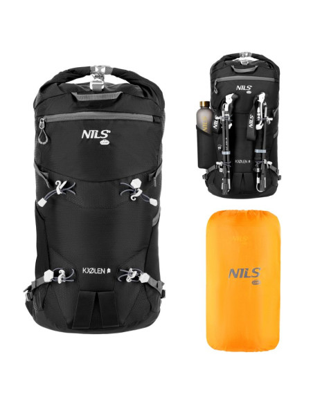 Nc1938 plecak turystyczny czarny kjolen 40l nils camp