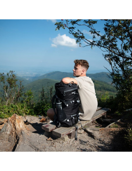 Nc1938 plecak turystyczny czarny kjolen 40l nils camp