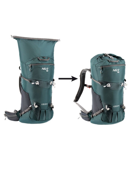 Nc1938 plecak turystyczny zielony kjolen 40l nils camp