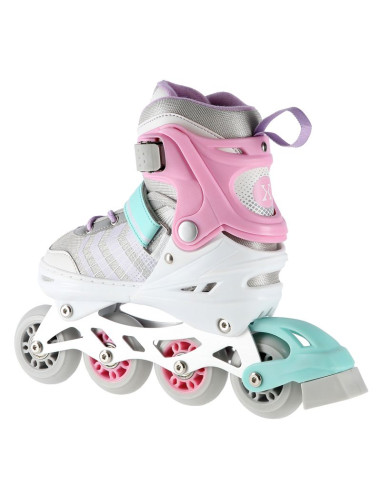 Nh18192 4w1 różowy rozm.s(29-33) łyżworolki z wym. pł. hokejową nils extreme