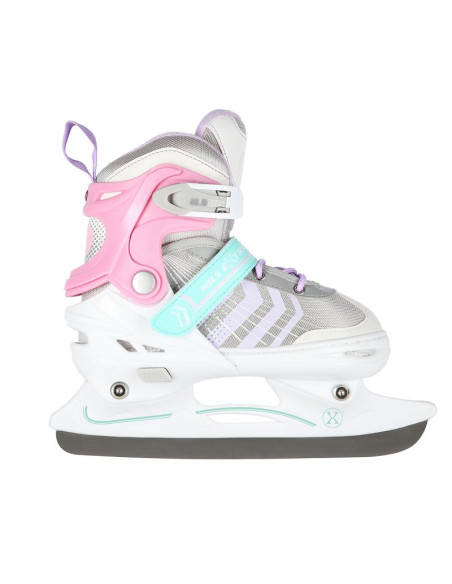 Nh18192 4w1 różowy rozm.s(29-33) łyżworolki z wym. pł. hokejową nils extreme