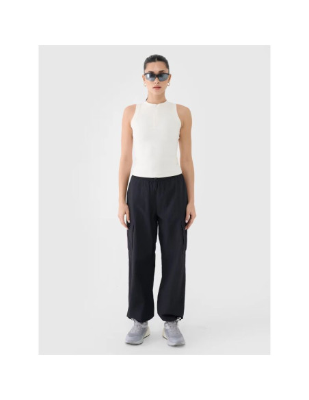 Spodnie casual oversize damskie 4f 4frss25ttrof1372-20s