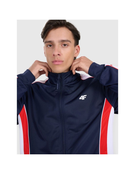 Bluza dresowa rozpinana bez kaptura męska 4f 4fraw25tswsm2459-31s