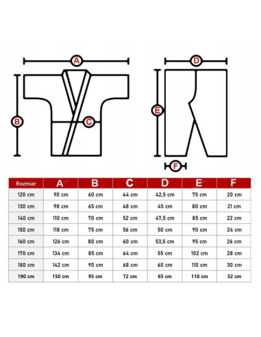 Kimono karate kyokushin 10 oz - 120 cm
