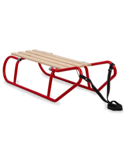 Sanki metalowe kuligowe 2 osobowe czerwone
