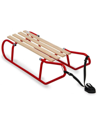 Sanki metalowe kuligowe 2 osobowe czerwone