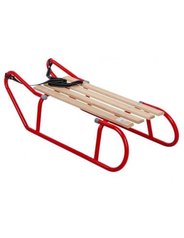 Sanki metalowe kuligowe 2 osobowe czerwone