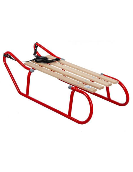 Sanki metalowe kuligowe 2 osobowe czerwone