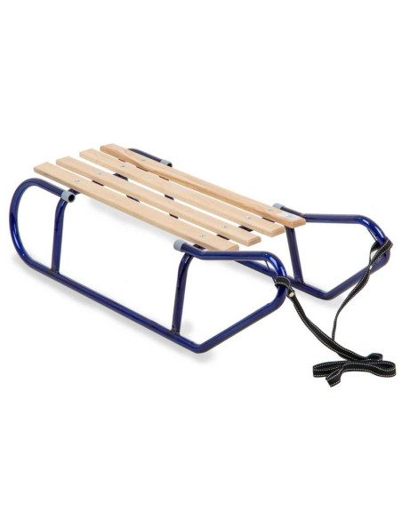 Sanki metalowe kuligowe 2 osobowe niebieskie