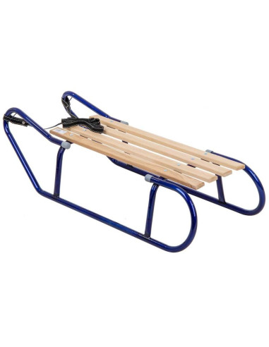 Sanki metalowe kuligowe 2 osobowe niebieskie