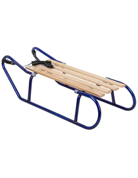 Sanki metalowe kuligowe 2 osobowe niebieskie