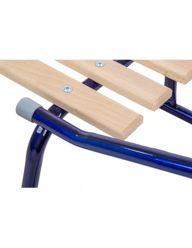 Sanki metalowe kuligowe 2 osobowe niebieskie