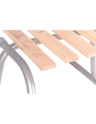 Sanki metalowe kuligowe 2 osobowe srebrne