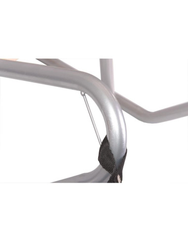 Sanki metalowe kuligowe 2 osobowe srebrne