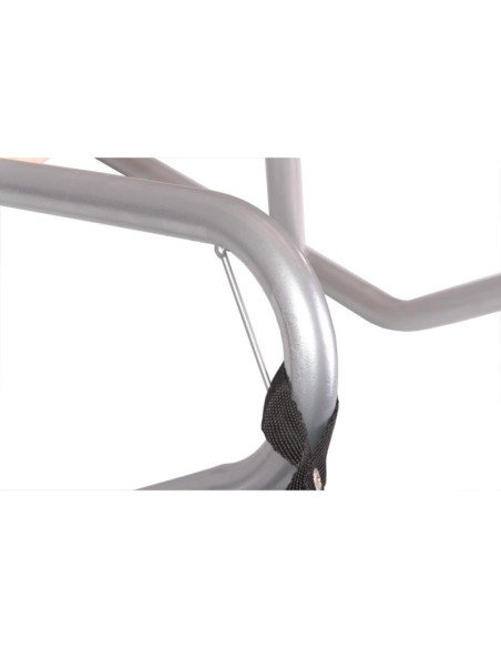 Sanki metalowe kuligowe 2 osobowe srebrne