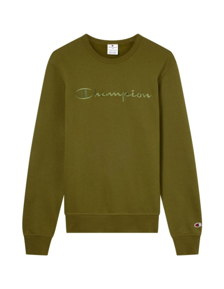 Bluza męska champion crewneck sweatshirt oliwkowa 220272 gs585