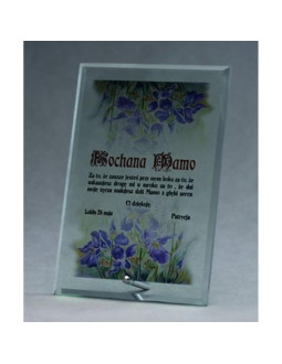 Trofeum szklane z nadrukiem kolorowym luxorjet