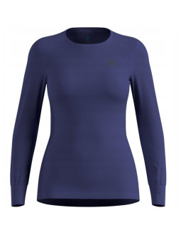Bielizna termoaktywna z długim rękawem odlo bl top crew neck l/s active warm roz. s niebieska