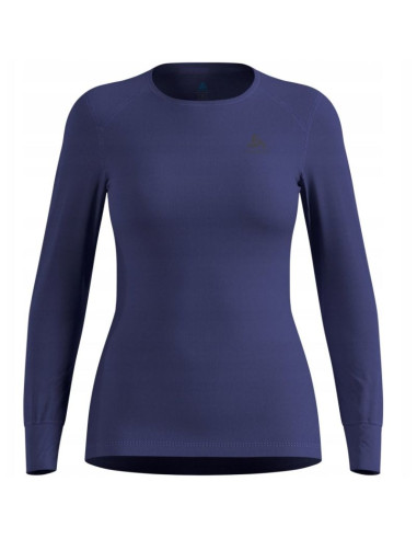 Bielizna termoaktywna z długim rękawem odlo bl top crew neck l/s active warm roz. s niebieska