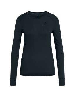 Bielizna termoaktywna z długim rękawem odlo bl top crew neck l/s active warm roz. m niebiesko-szara
