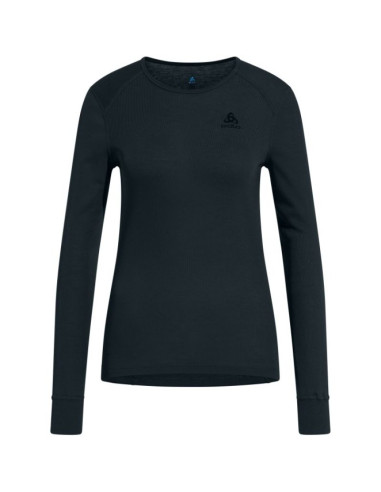 Bielizna termoaktywna z długim rękawem odlo bl top crew neck l/s active warm roz. m niebiesko-szara