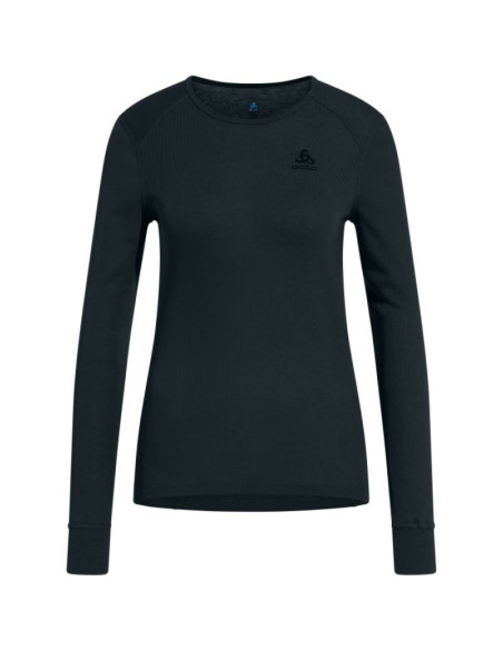 Bielizna termoaktywna z długim rękawem odlo bl top crew neck l/s active warm roz. m niebiesko-szara