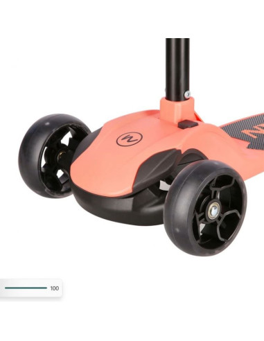 Hulajnoga dziecięca nils fun hlb122 led różowa