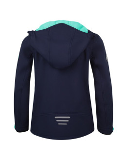 Kurtka softshell dla dziewczynki trollkids girls trollfjord jacket navy/mint granatowa (175-132) 2