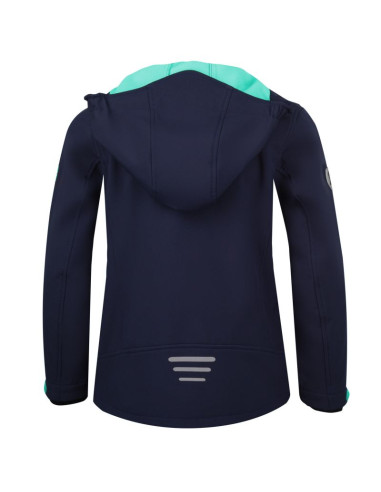 Kurtka softshell dla dziewczynki trollkids girls trollfjord jacket navy/mint granatowa (175-132)