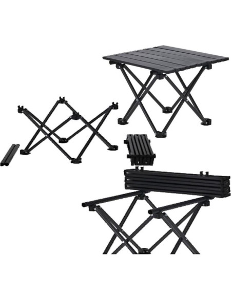 Zestaw turystyczny składany 3w1 stolik i 2 krzesła redcliffs beżowy