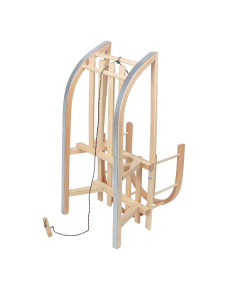 Greenblue sanki drewniane, oparcie, siedzisko, sznurek, do 100 kg, gb159