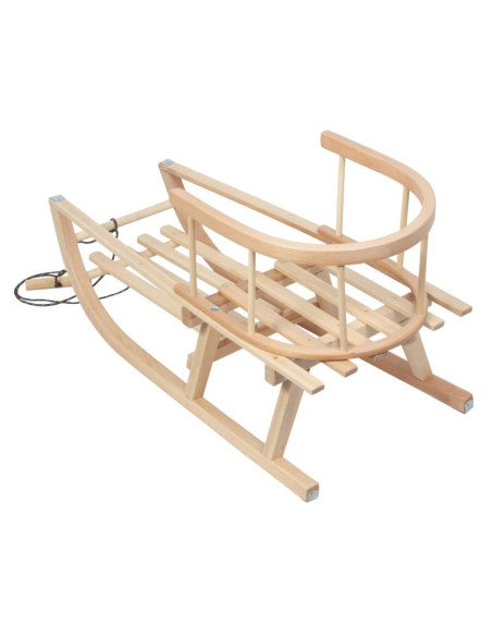 Greenblue sanki drewniane, oparcie, siedzisko, sznurek, do 100 kg, gb159