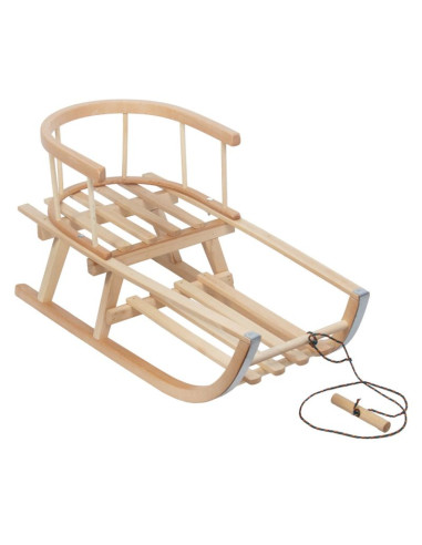 Greenblue sanki drewniane, oparcie, siedzisko, sznurek, do 100 kg, gb159