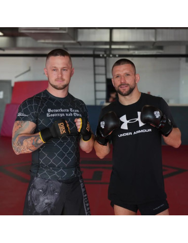 Rękawice mmasparingowe m - warrior black - legacyseries
