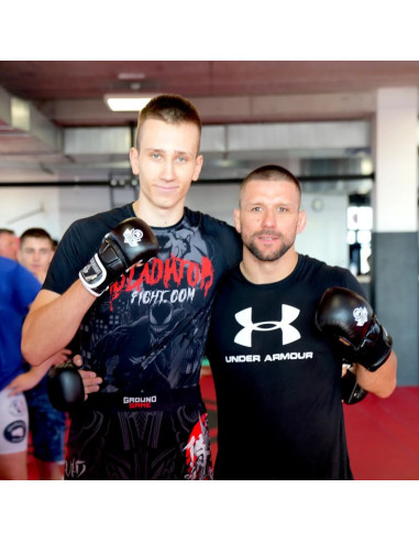 Rękawice mmasparingowe m - warrior black - legacyseries