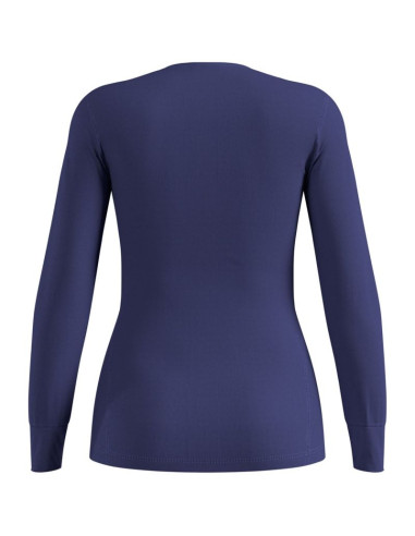 Bielizna termoaktywna z długim rękawem odlo bl top crew neck s/s active warm roz. l niebieska