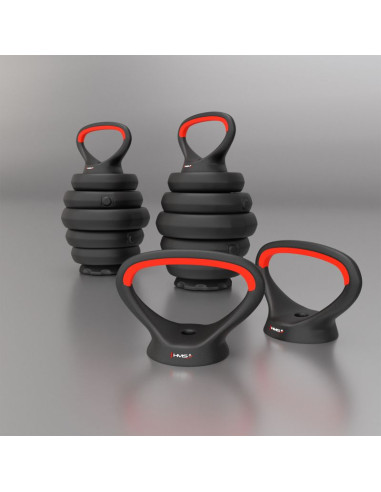 Zestaw ciężarów 6w1 hms sgn120 (sztanga, sztangielki i kettlebell) 20kg