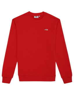 Bluza męska fila leverano regular crew sweat czerwona fam0876 30002