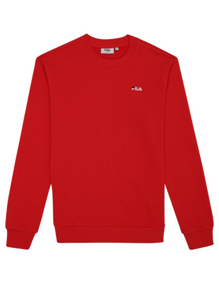 Bluza męska fila leverano regular crew sweat czerwona fam0876 30002