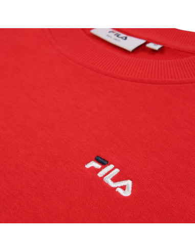 Bluza męska fila leverano regular crew sweat czerwona fam0876 30002