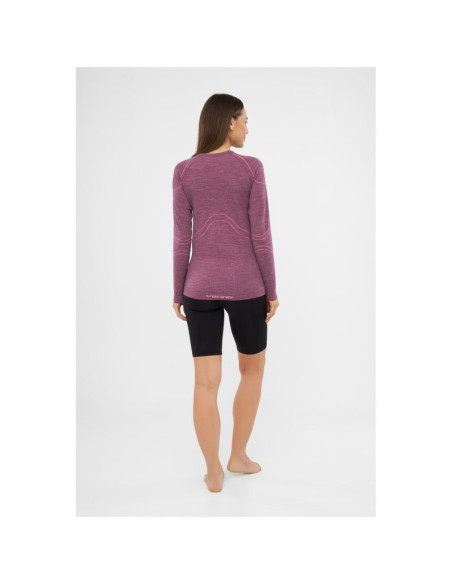 Bielizna damska viking lana pro longsleeve merino roz. s różowa