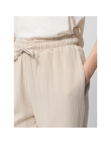 Spodnie z bawełnianego muślinu damskie outhorn othwss24ttrof1017-83s