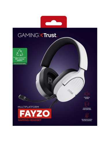 Słuchawki trust gxt489w fayzo headset wht (25210)
