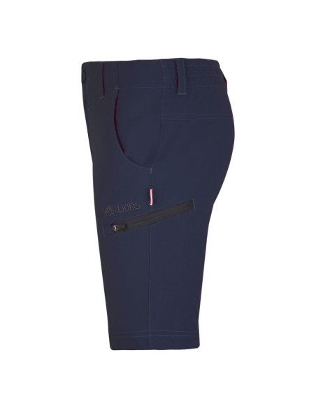 Spodnie zapinane na zamek dziecięce dla chłopca/dziewczynki trollkids kids kjerag zip-off pants navy (177-100)